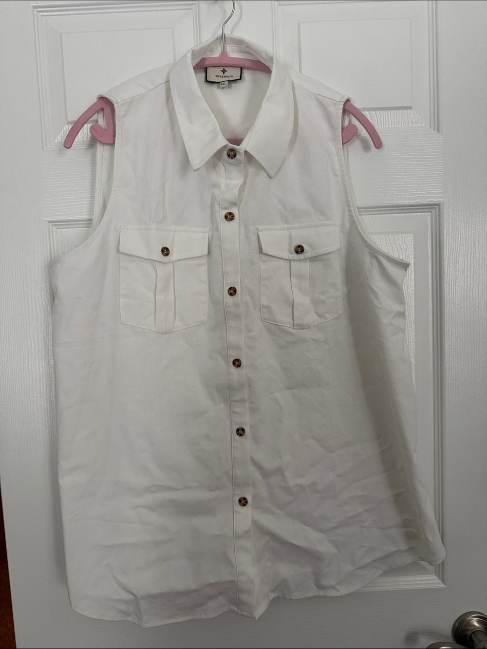 Tuckernuck white sleeveless top